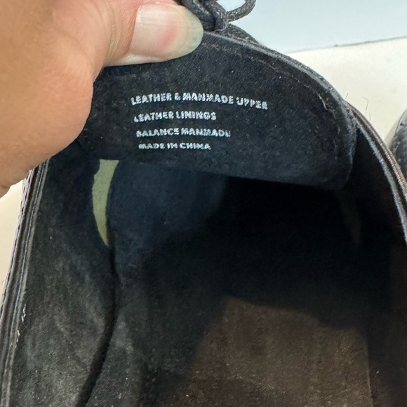 Men’s Stacy Adams Black Wingtip Oxford Dress Shoes NOS size 15 Wide - Picture 8 of 11